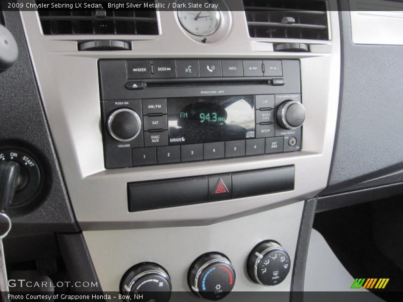 Bright Silver Metallic / Dark Slate Gray 2009 Chrysler Sebring LX Sedan