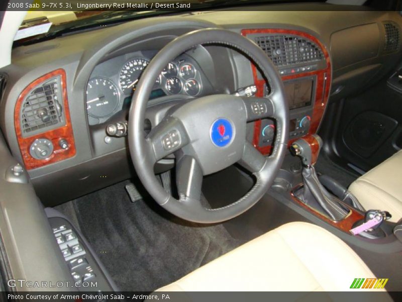 Lingonberry Red Metallic / Desert Sand 2008 Saab 9-7X 5.3i