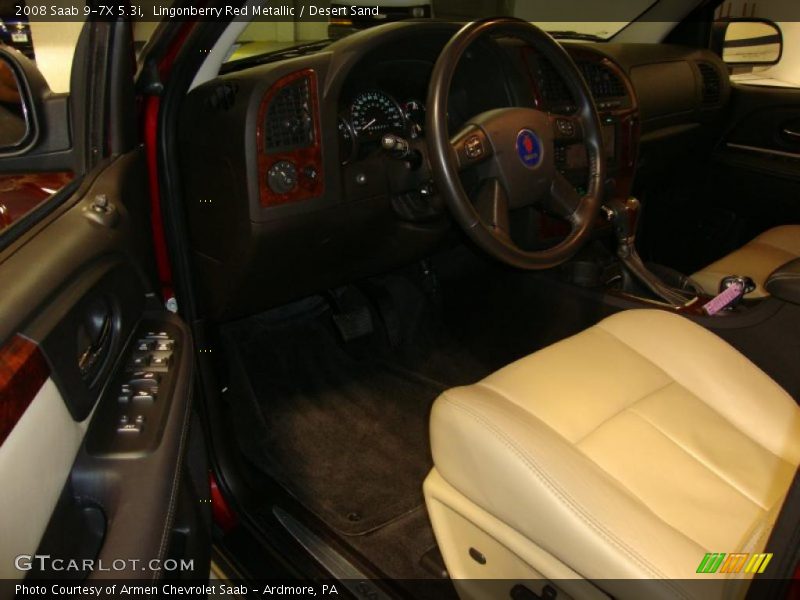 Lingonberry Red Metallic / Desert Sand 2008 Saab 9-7X 5.3i