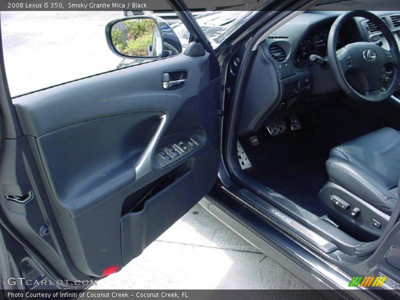 Smoky Granite Mica / Black 2008 Lexus IS 350