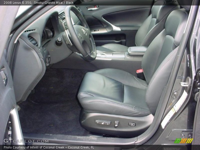 Smoky Granite Mica / Black 2008 Lexus IS 350
