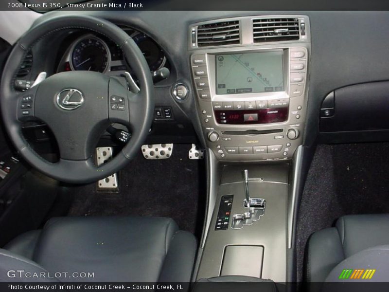 Smoky Granite Mica / Black 2008 Lexus IS 350
