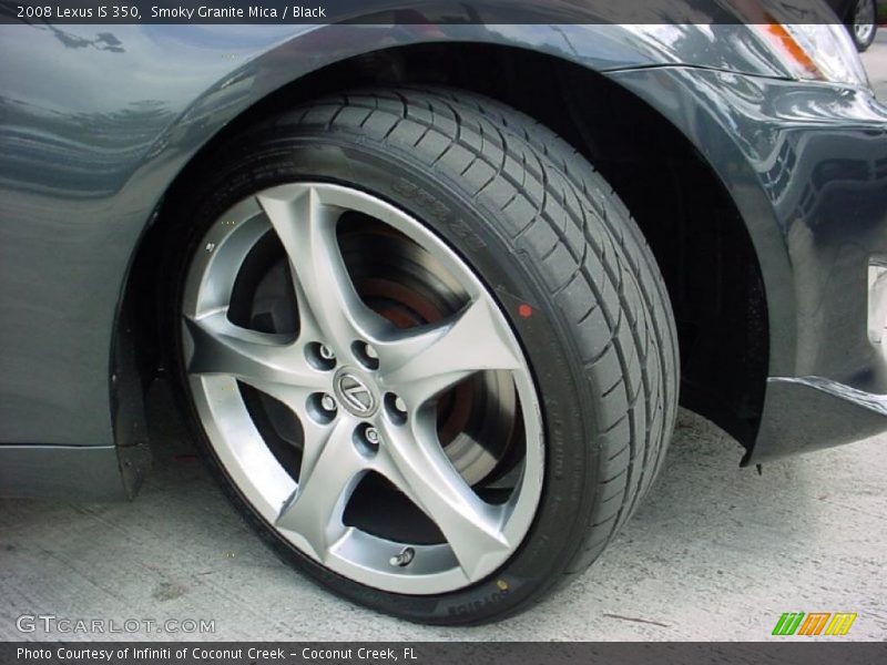 Smoky Granite Mica / Black 2008 Lexus IS 350