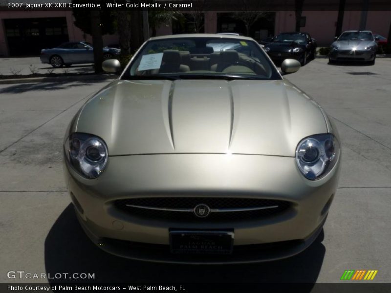 Winter Gold Metallic / Caramel 2007 Jaguar XK XK8 Convertible