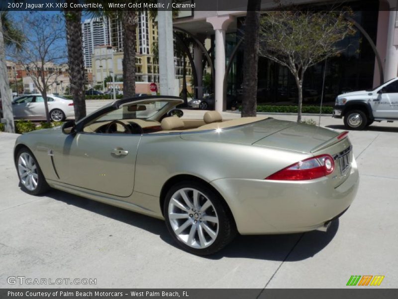 Winter Gold Metallic / Caramel 2007 Jaguar XK XK8 Convertible