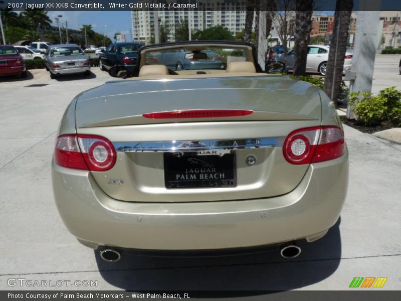 Winter Gold Metallic / Caramel 2007 Jaguar XK XK8 Convertible