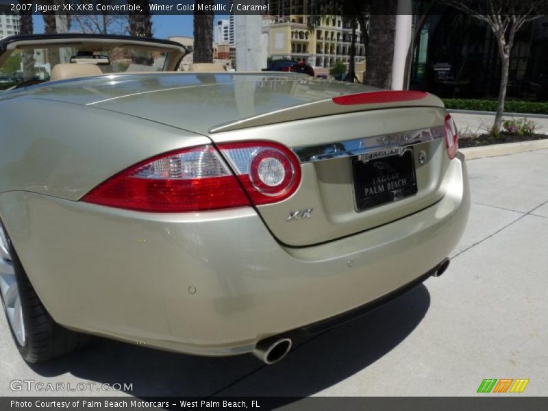 Winter Gold Metallic / Caramel 2007 Jaguar XK XK8 Convertible