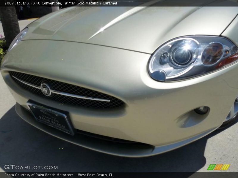 Winter Gold Metallic / Caramel 2007 Jaguar XK XK8 Convertible