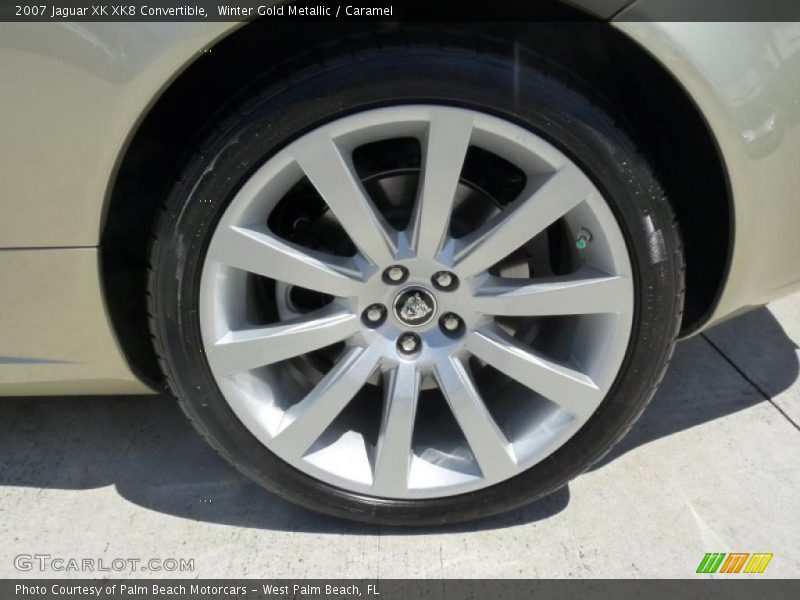 Winter Gold Metallic / Caramel 2007 Jaguar XK XK8 Convertible
