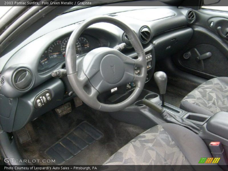 Polo Green Metallic / Graphite 2003 Pontiac Sunfire