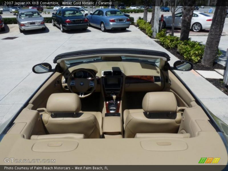 Winter Gold Metallic / Caramel 2007 Jaguar XK XK8 Convertible