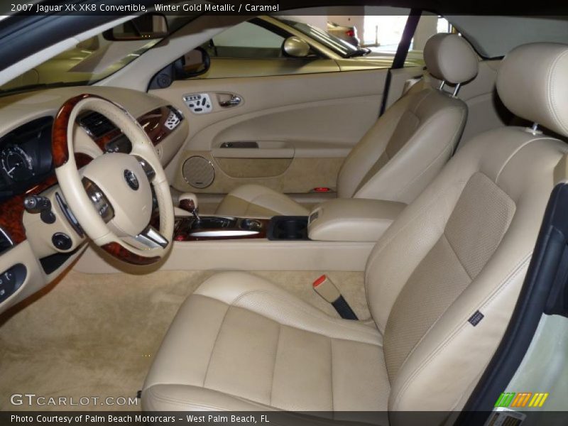 Winter Gold Metallic / Caramel 2007 Jaguar XK XK8 Convertible