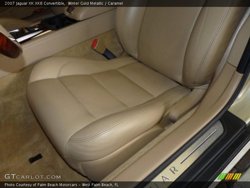 Winter Gold Metallic / Caramel 2007 Jaguar XK XK8 Convertible