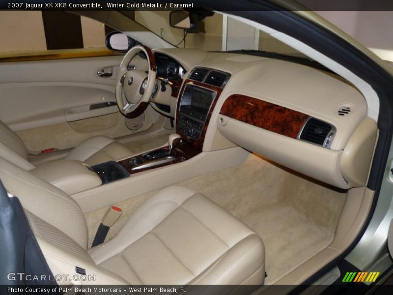 Winter Gold Metallic / Caramel 2007 Jaguar XK XK8 Convertible