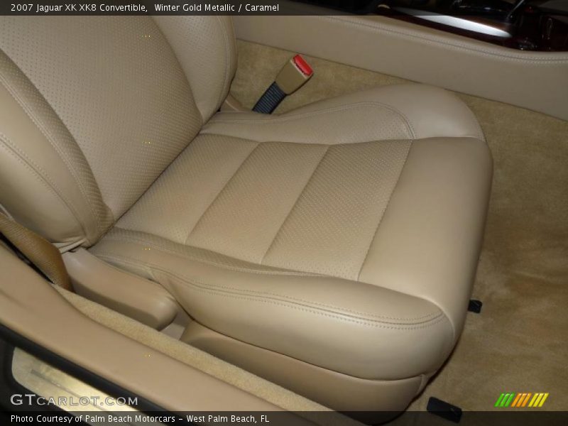 Winter Gold Metallic / Caramel 2007 Jaguar XK XK8 Convertible