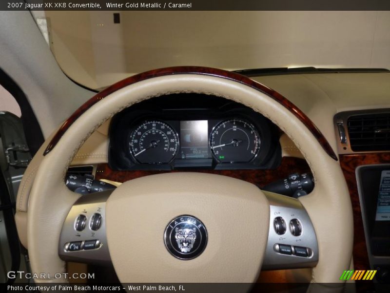 Winter Gold Metallic / Caramel 2007 Jaguar XK XK8 Convertible