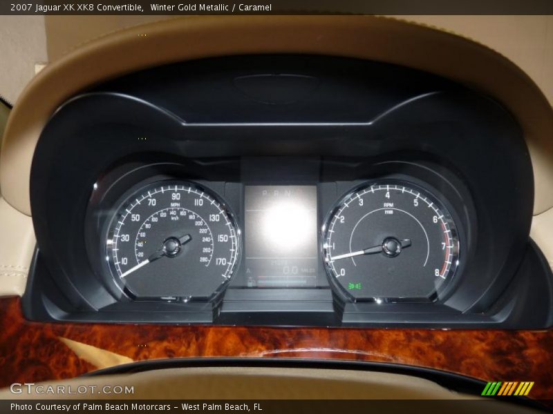 Winter Gold Metallic / Caramel 2007 Jaguar XK XK8 Convertible