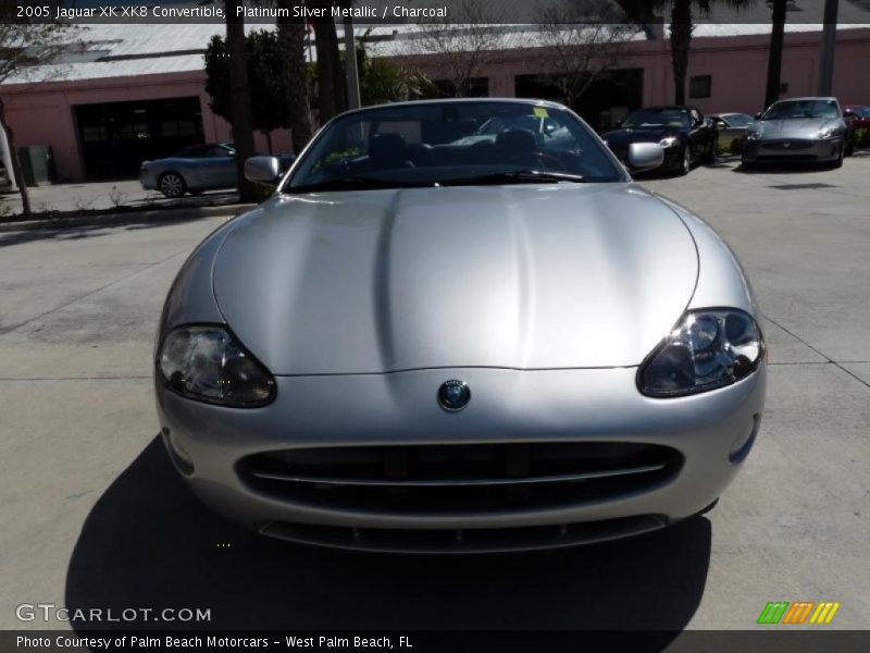Platinum Silver Metallic / Charcoal 2005 Jaguar XK XK8 Convertible