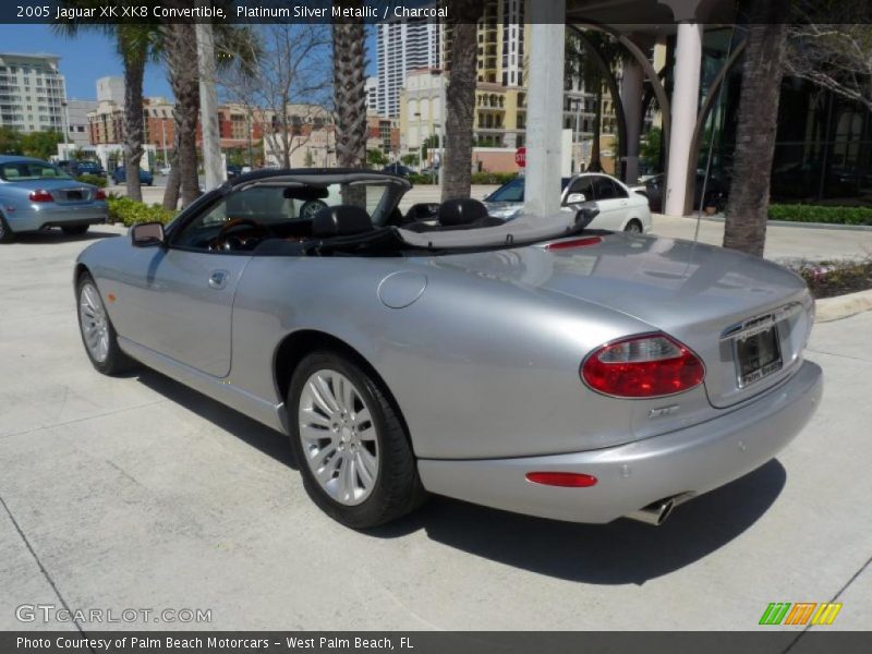 Platinum Silver Metallic / Charcoal 2005 Jaguar XK XK8 Convertible
