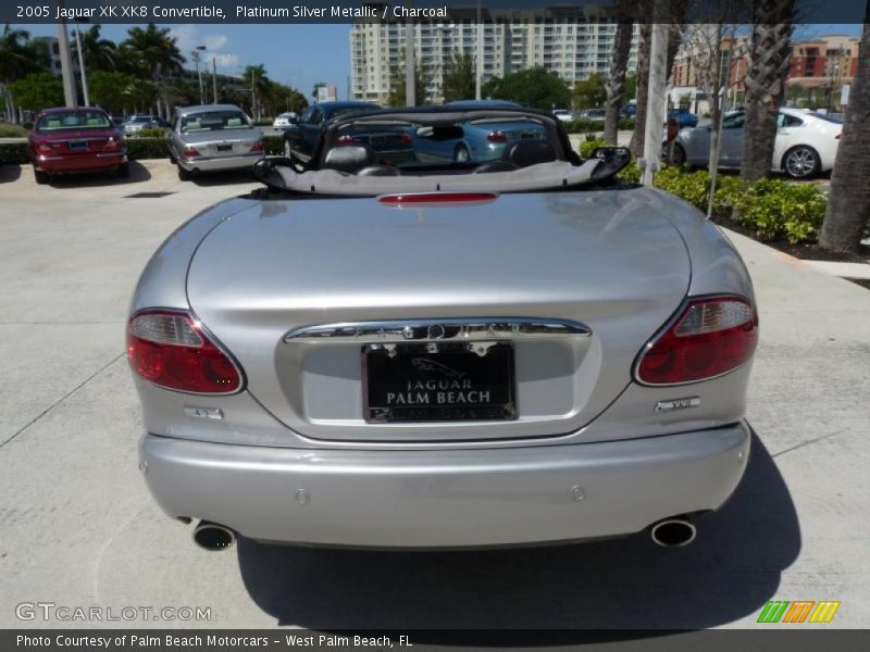 Platinum Silver Metallic / Charcoal 2005 Jaguar XK XK8 Convertible