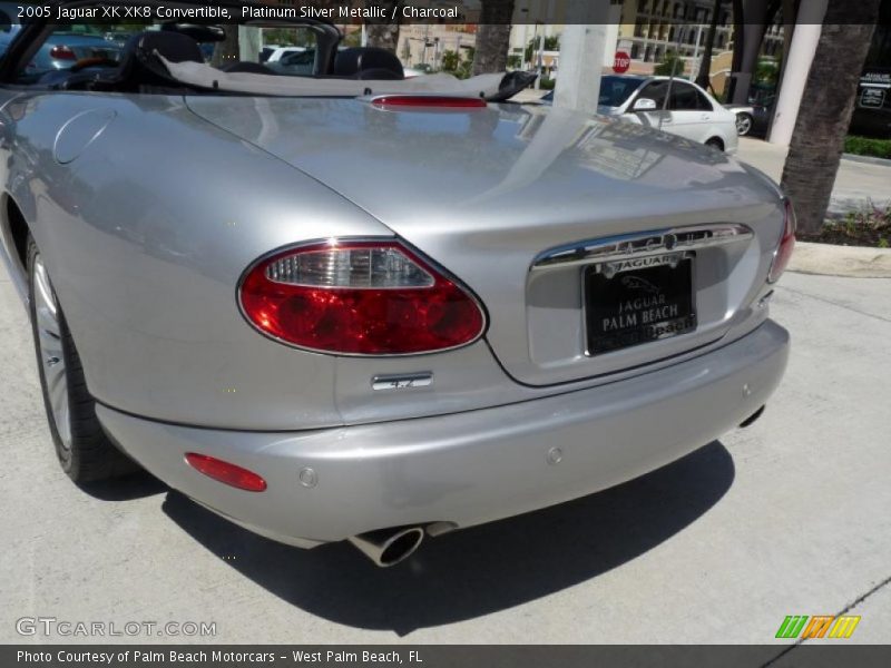 Platinum Silver Metallic / Charcoal 2005 Jaguar XK XK8 Convertible