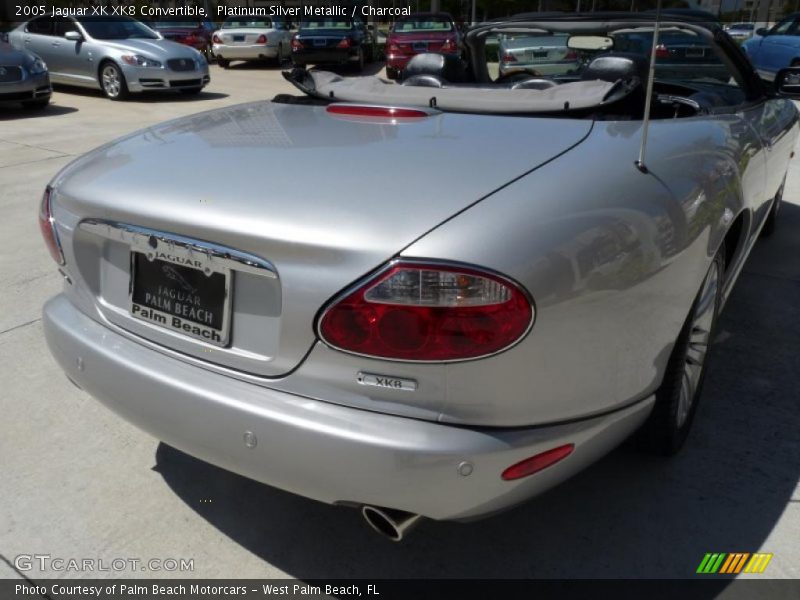 Platinum Silver Metallic / Charcoal 2005 Jaguar XK XK8 Convertible