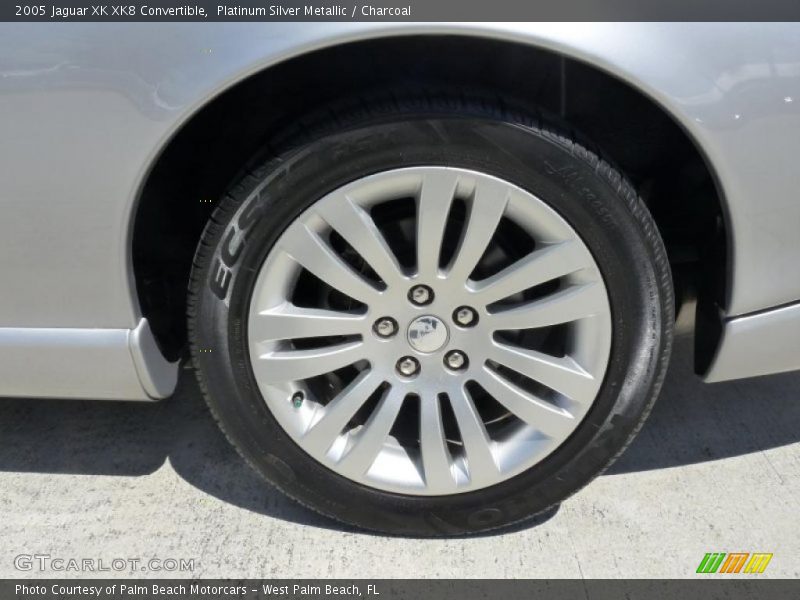 Platinum Silver Metallic / Charcoal 2005 Jaguar XK XK8 Convertible