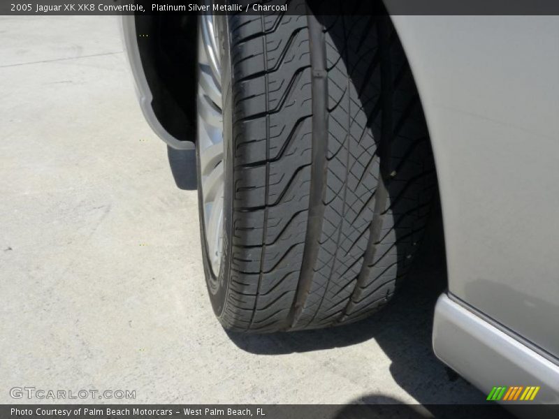 Platinum Silver Metallic / Charcoal 2005 Jaguar XK XK8 Convertible