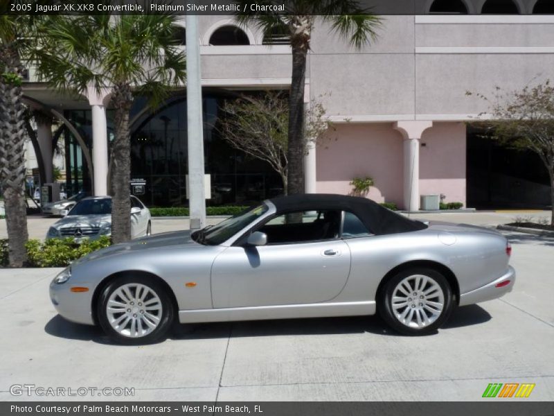 Platinum Silver Metallic / Charcoal 2005 Jaguar XK XK8 Convertible