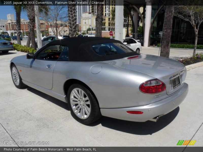 Platinum Silver Metallic / Charcoal 2005 Jaguar XK XK8 Convertible