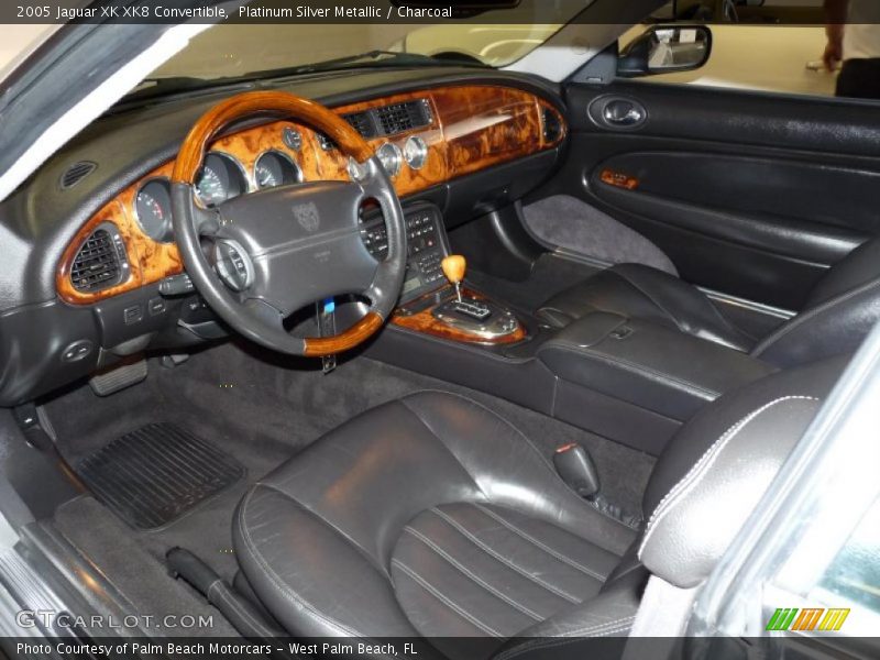 Platinum Silver Metallic / Charcoal 2005 Jaguar XK XK8 Convertible