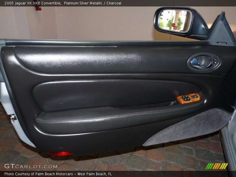 Platinum Silver Metallic / Charcoal 2005 Jaguar XK XK8 Convertible