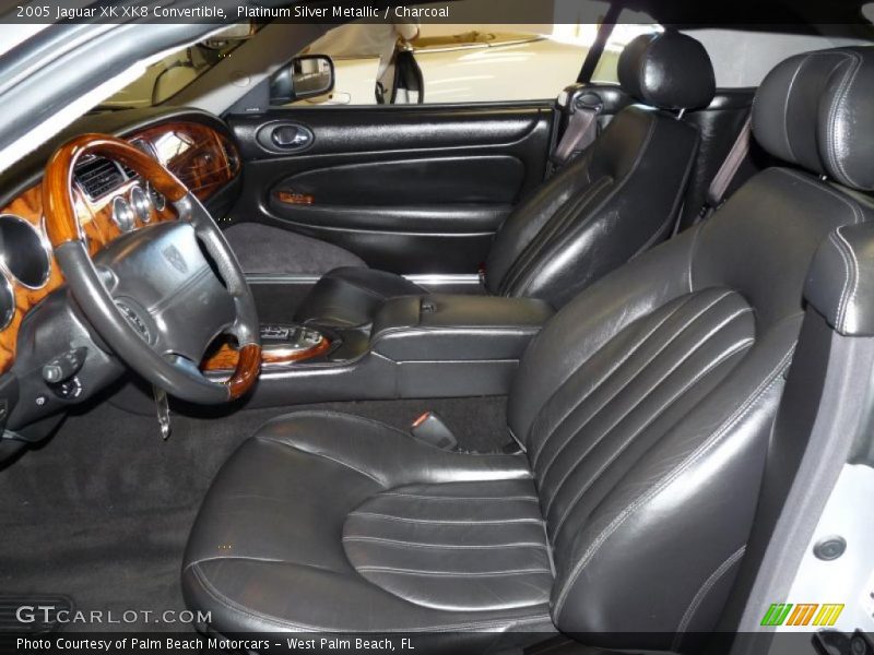 Platinum Silver Metallic / Charcoal 2005 Jaguar XK XK8 Convertible