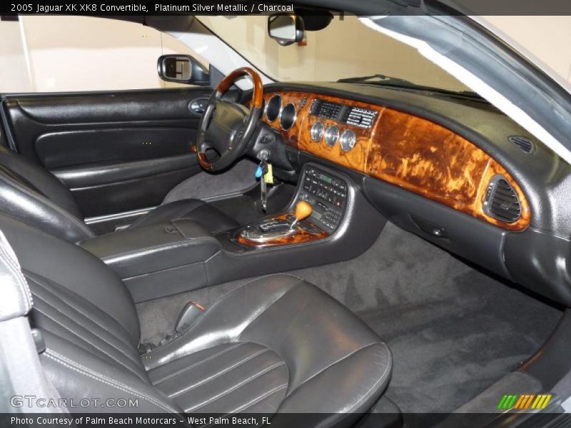 Platinum Silver Metallic / Charcoal 2005 Jaguar XK XK8 Convertible