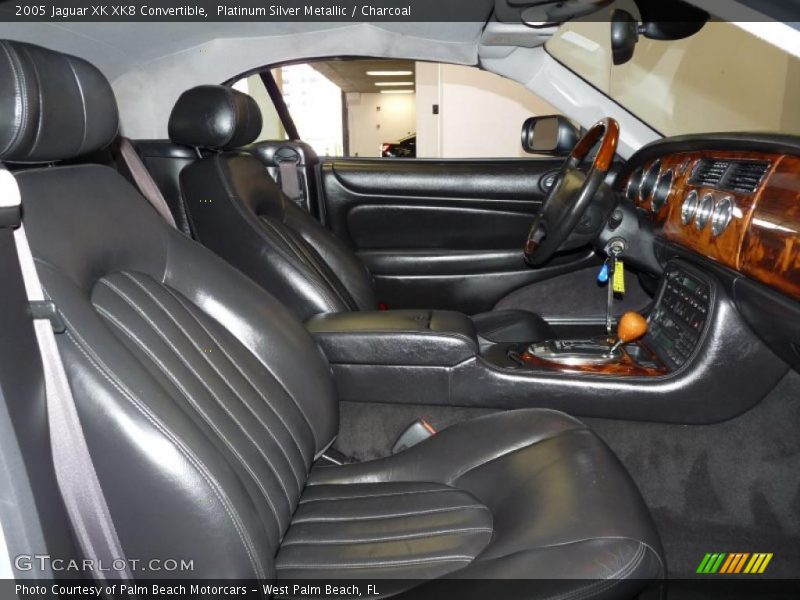 Platinum Silver Metallic / Charcoal 2005 Jaguar XK XK8 Convertible