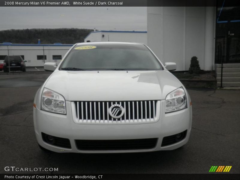 White Suede / Dark Charcoal 2008 Mercury Milan V6 Premier AWD