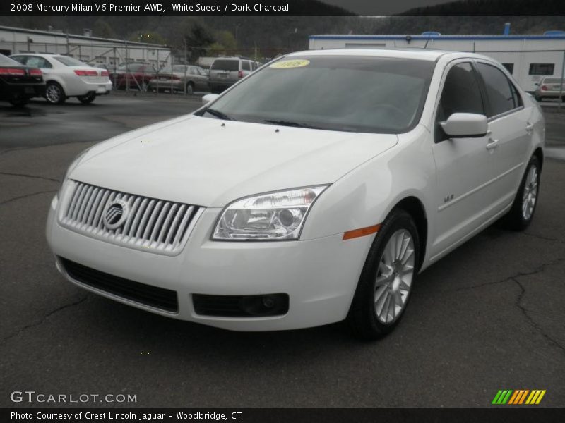 White Suede / Dark Charcoal 2008 Mercury Milan V6 Premier AWD