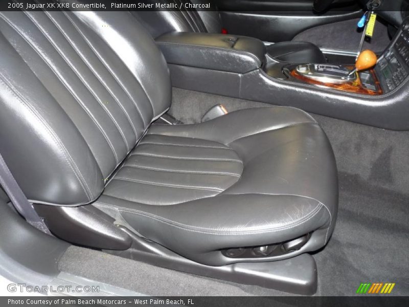 Platinum Silver Metallic / Charcoal 2005 Jaguar XK XK8 Convertible