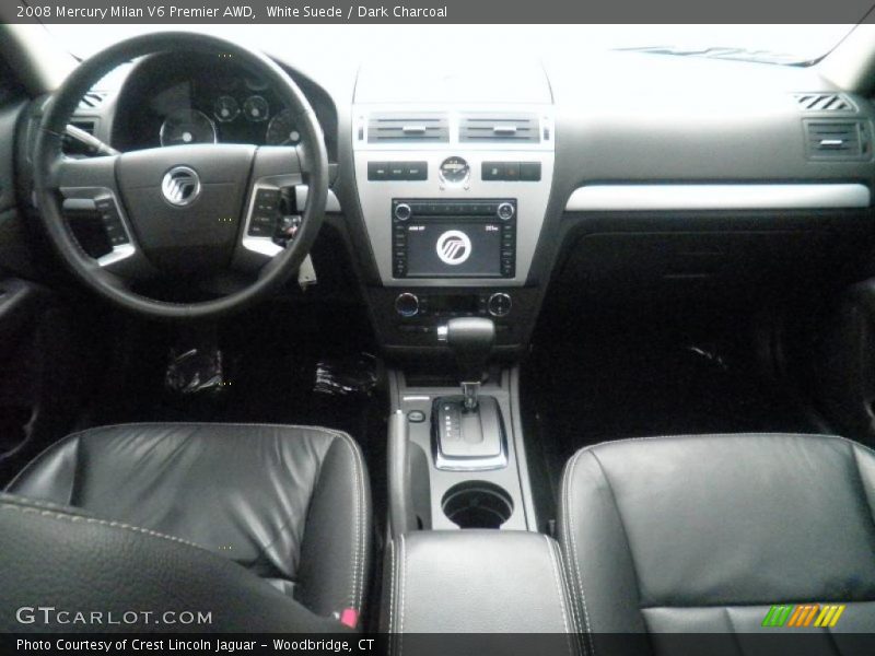 White Suede / Dark Charcoal 2008 Mercury Milan V6 Premier AWD