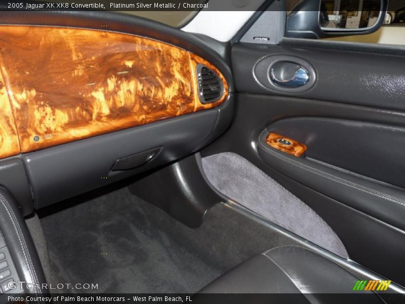 Platinum Silver Metallic / Charcoal 2005 Jaguar XK XK8 Convertible