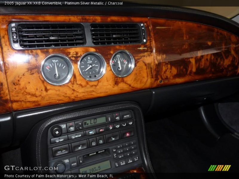 Platinum Silver Metallic / Charcoal 2005 Jaguar XK XK8 Convertible