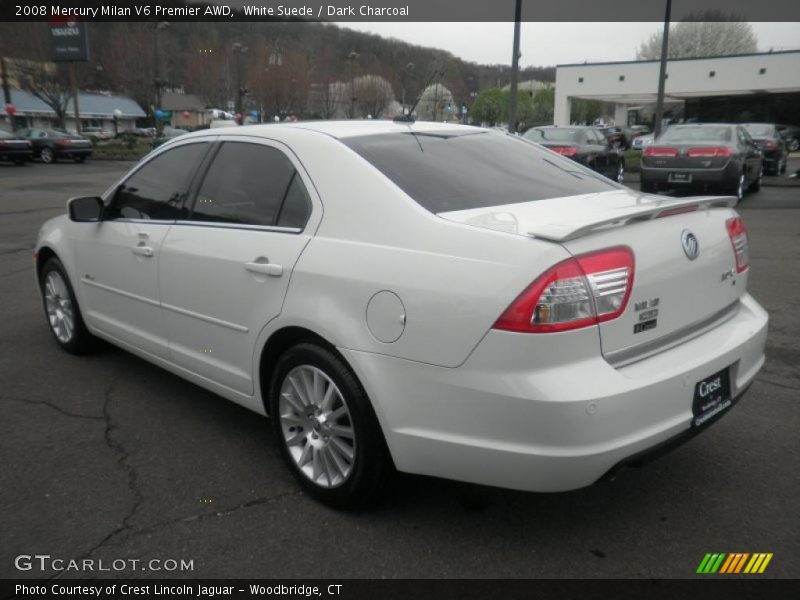 White Suede / Dark Charcoal 2008 Mercury Milan V6 Premier AWD
