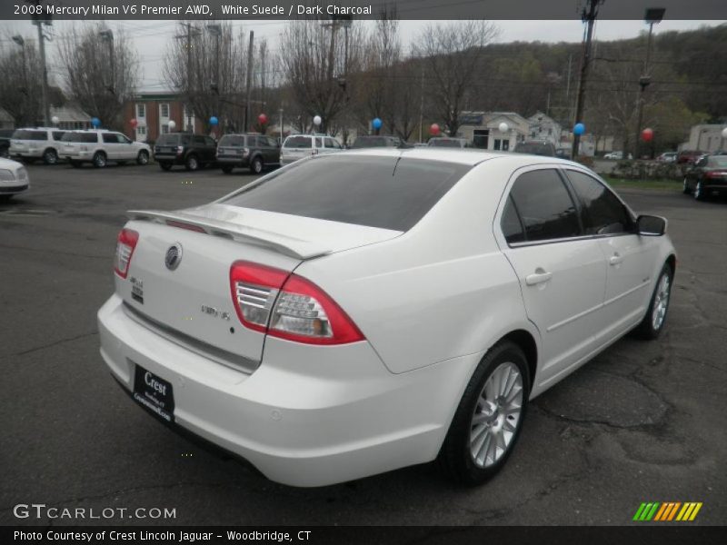 White Suede / Dark Charcoal 2008 Mercury Milan V6 Premier AWD