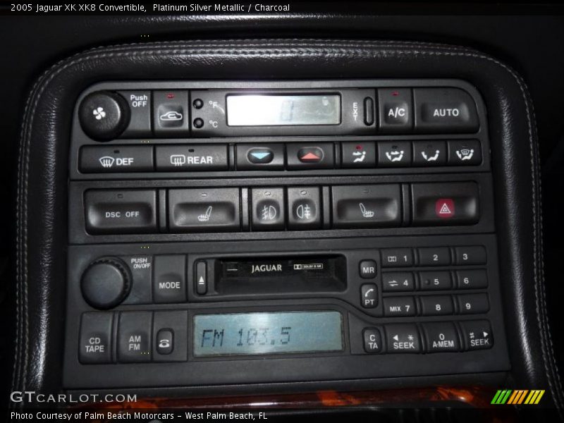 Platinum Silver Metallic / Charcoal 2005 Jaguar XK XK8 Convertible