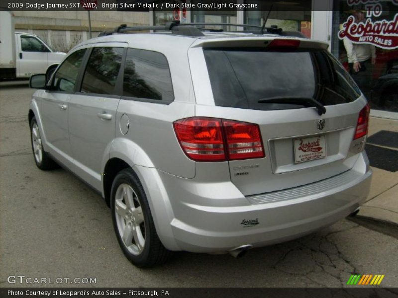 Bright Silver Metallic / Dark Slate Gray/Light Graystone 2009 Dodge Journey SXT AWD