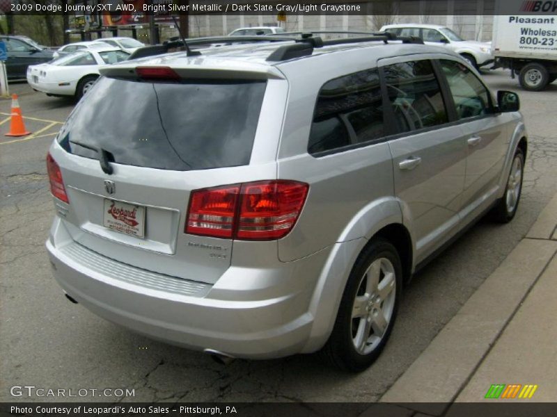 Bright Silver Metallic / Dark Slate Gray/Light Graystone 2009 Dodge Journey SXT AWD