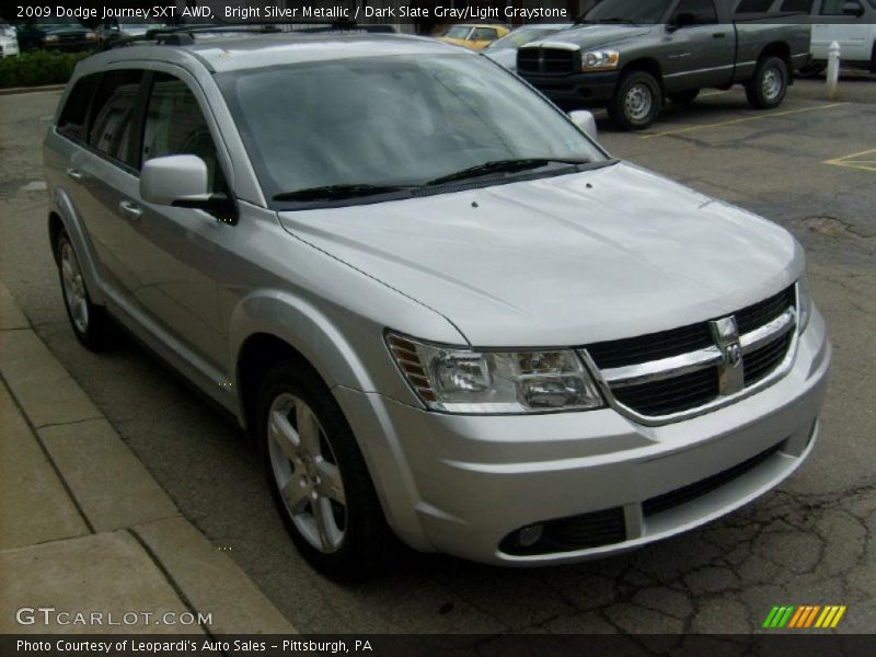 Bright Silver Metallic / Dark Slate Gray/Light Graystone 2009 Dodge Journey SXT AWD