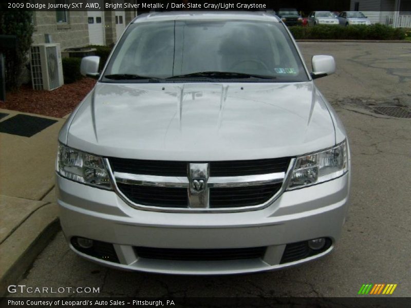 Bright Silver Metallic / Dark Slate Gray/Light Graystone 2009 Dodge Journey SXT AWD