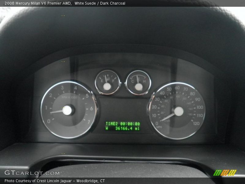 White Suede / Dark Charcoal 2008 Mercury Milan V6 Premier AWD
