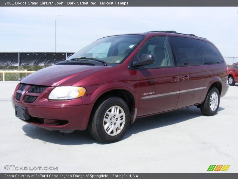 Dark Garnet Red Pearlcoat / Taupe 2001 Dodge Grand Caravan Sport